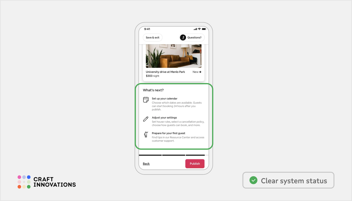 Usability Principles by Craft Innovations - 7.3 Users Should Know What Will Happen Next