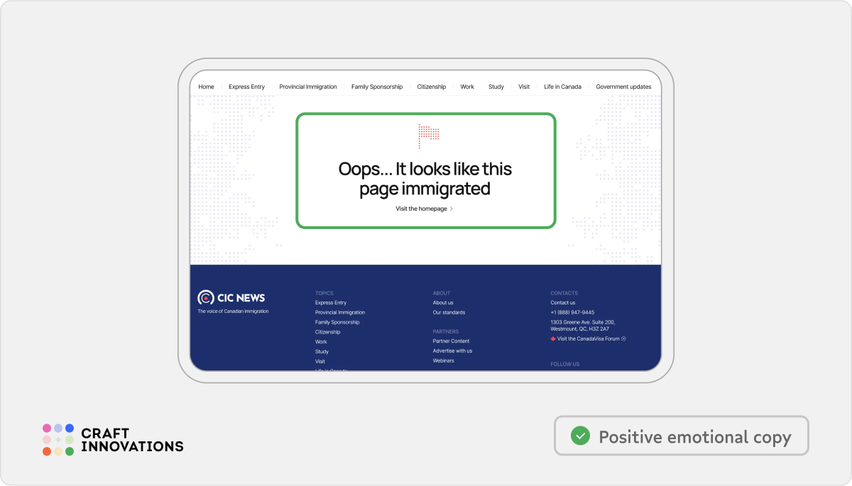 Self-Descriptiveness Usability Principle by Craft Innovations - 2.2.4. Human and with a Positive Emotional Charge (CIC News)