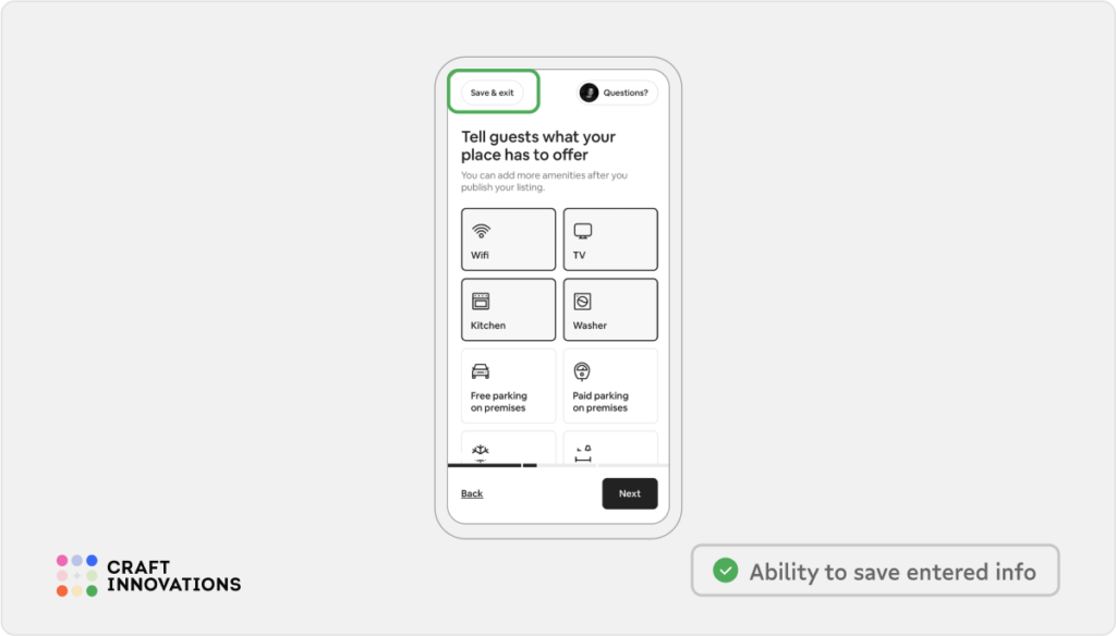 Controllability. Usability Principles by Craft Innovations - 3.1.3. Maximum Freedom and Flexibility of Actions (Airbnb)
