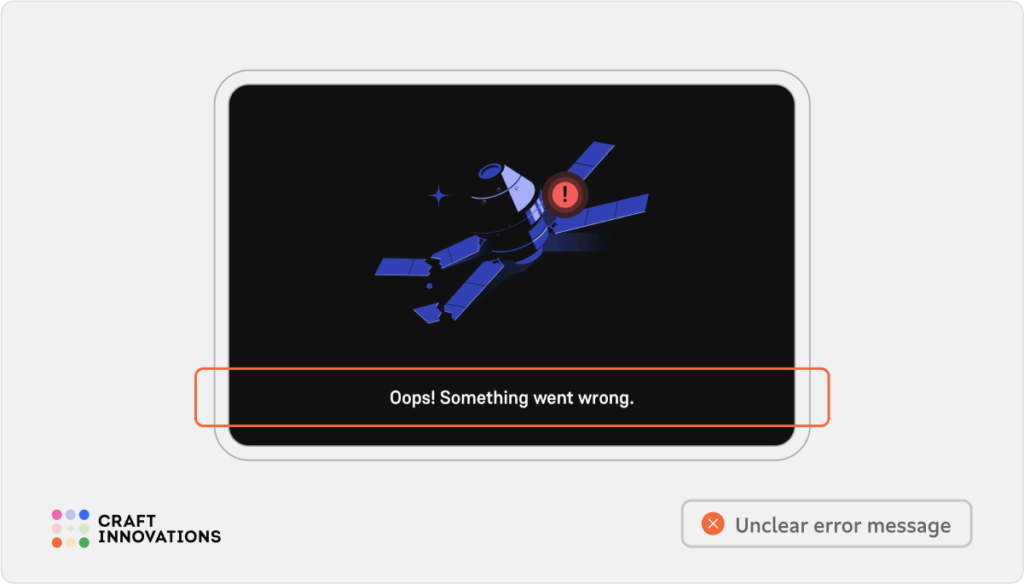 Controllability. Usability Principles by Craft Innovations - 3.2.2. Comprehensive Error Messages (Groww)