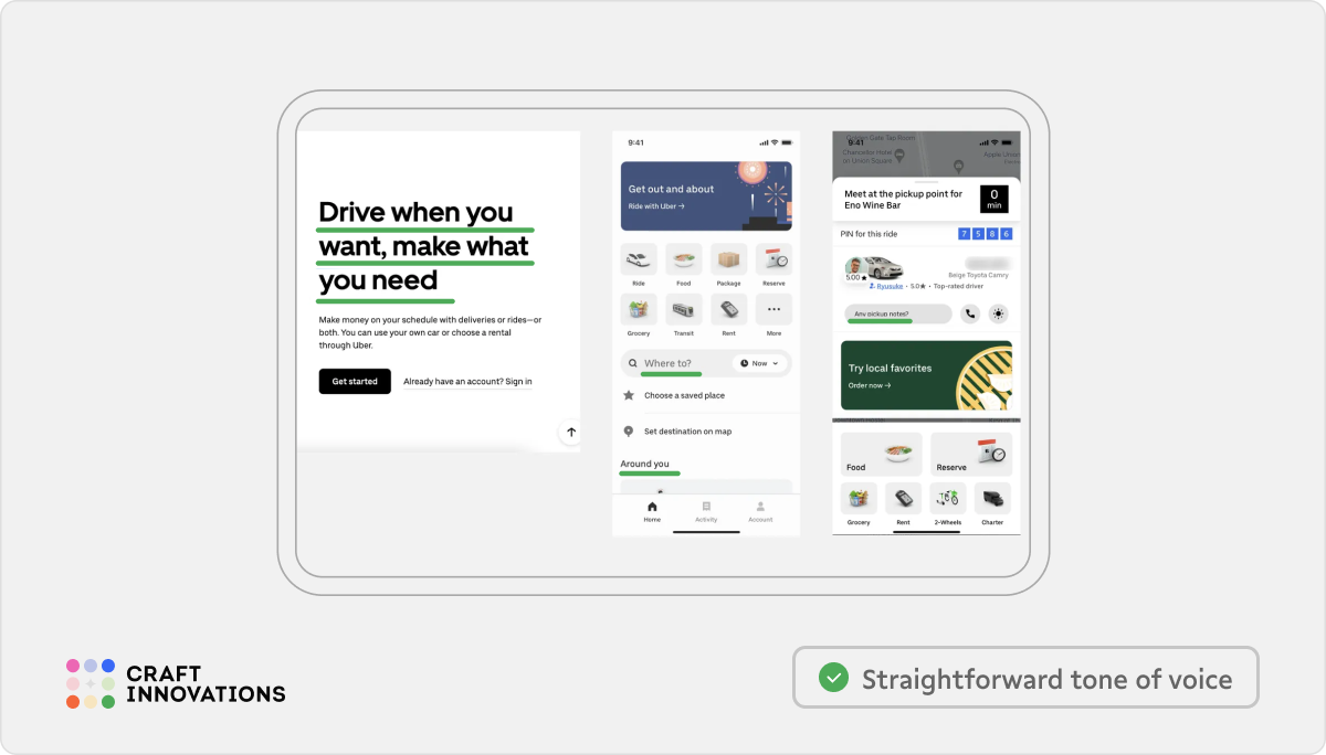 User Engagement. Usability Principles by Craft Innovations - 4.4. Positive Intent (Uber Example)