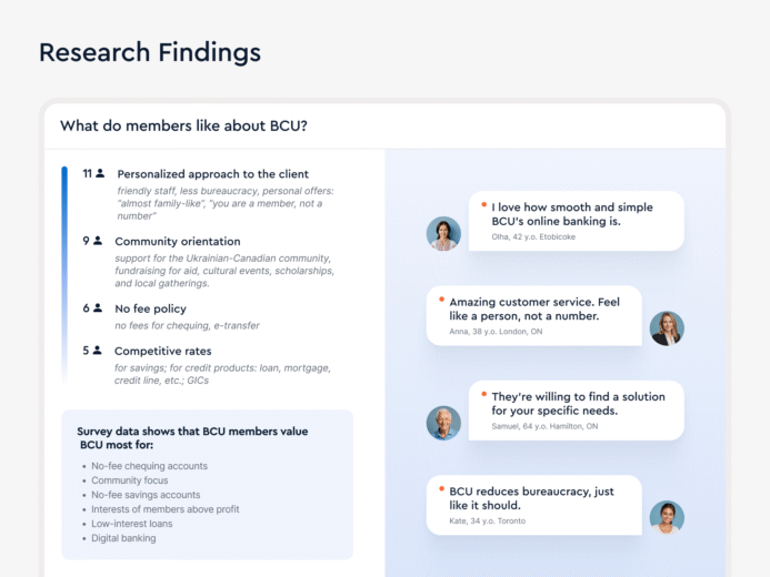 BCU Financial Credit Union Redesign Case Study - Research findings