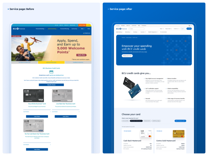 BCU Financial Credit Union Redesign Case Study - results 2