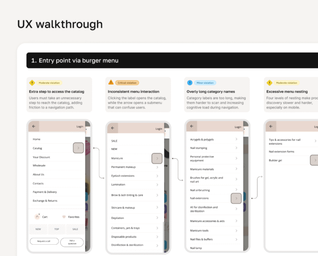 VSB Case Study Process - UX walkthrough