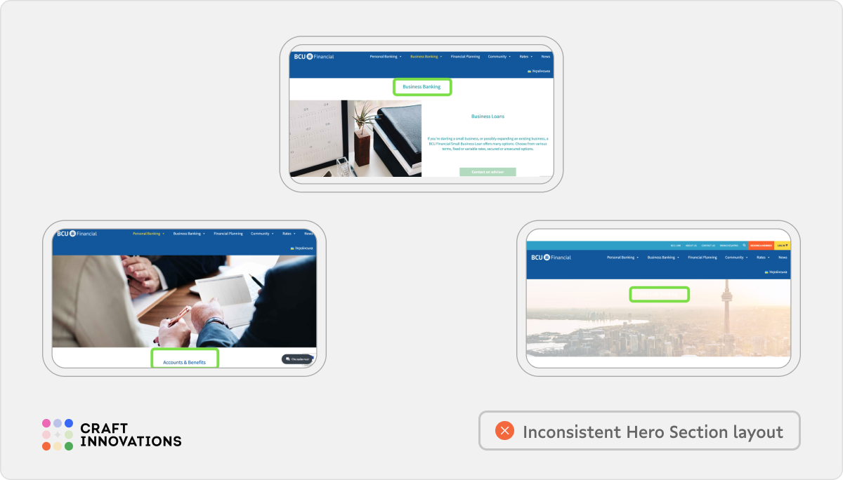 Internal Consistency. Usability Principles by Craft Innovations - 5.2.2. Consistent interface structure