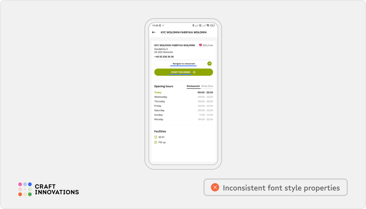 Internal Consistency. Usability Principles by Craft Innovations - 5.3.4. Consistent visual design of elements